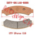 前制动片组合 - Model MICF5HYV-0811A0-6000 CFMoto Front Brake Pad Assy 5HYV-0811A0-6000 UForce U10 1000 XL PRO Highland