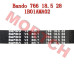 Bando皮带 766 18.5 28 - Model MISYM-1B01AMA02 Bando CVT皮带 766 18.5 28 S08-009 | SYM 1B01AMA02 | 标致Tweet 50