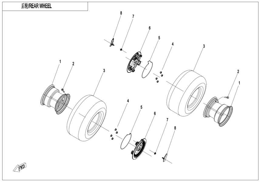 后轮 CF15DAY10-F11