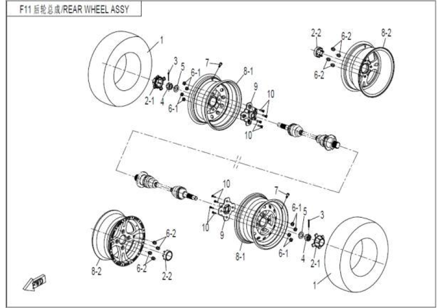 REAR WHEEL ASSY