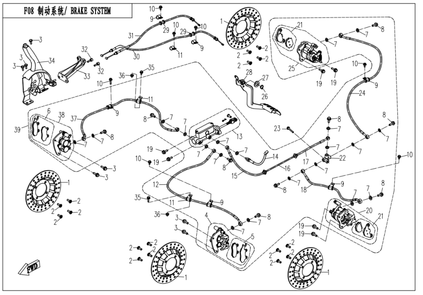 制动系统 CF800UU-3-F08