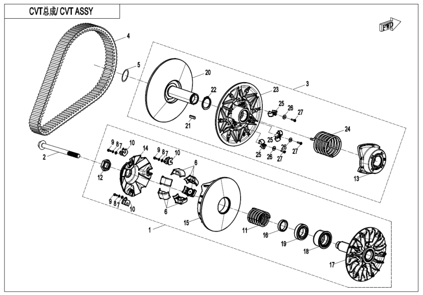 CLUTCH & CVT ASSY CLUTCH & CVT ASSY