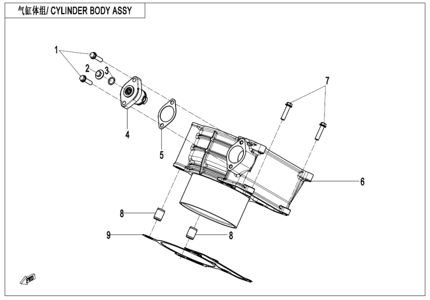 CYLINDER BODY C4-E02-3