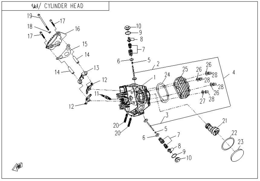 气缸头 1P52YH-2-E02-1