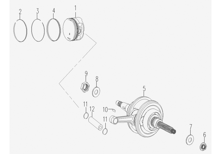 CRANKSHAFT CONNECTING BAR COMP CRANKSHAFT CONNECTING BAR COMP