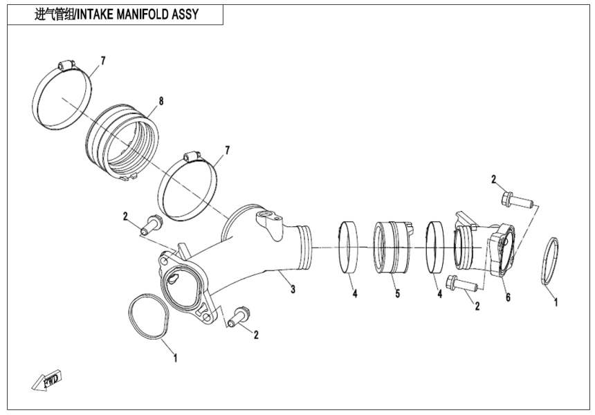 INTAKE MANIFOLD ASSY INTAKE MANIFOLD ASSY