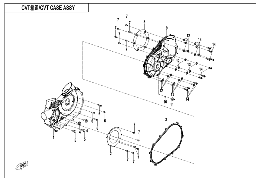 CVT箱组 380Y-2A-E01-3