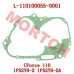 CFMoto Crankcase Gasket L-110100055-0001 CForce 110 Classic 1P52YH-2