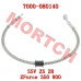后刹左下油管 - Model MICF7000-080140 CFMoto Rear Brake Lower LH Fluid Hose 7000-080140 ZForce 550EX 800EX