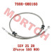 后刹右下油管 - Model MICF7000-080160 CFMoto Rear Brake RH Lower Fluid Hose 7000-080160 ZForce 550EX 800EX CF800 CF500US-EX