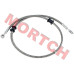 后刹右下油管 - Model MICF7000-080160 CFMoto Rear Brake RH Lower Fluid Hose 7000-080160 ZForce 550EX 800EX CF800 CF500US-EX
