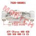 CFMoto右后轮轴支座组合 7020-060801 适用CForce 400/450/500/520/820及Terrox (2014-2026)