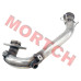 CFMoto front exhaust pipe, muffler front pipe, header pipe, 7000-021100-00001, ZForce 800 exhaust pipe, ZForce 800 Trail front pipe, ZForce 800EX muffler pipe, CFMoto SSV exhaust component, OEM exhaust pipe