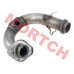 Genuine CFMoto muffler rear exhaust pipe (part 7000-021300-00001). Fits ZForce 800EX, ZForce 800 Trail, and ZForce Z8-EX 2012-2022. Heat-resistant rear header pipe for exhaust system.