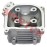 GY6 50cc Cylinder Head (39mm) EGR 64mm Valve