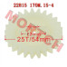 雅马哈250水泵驱动齿轮 - Model MILH170M.15-4 Linhai Impeller Shaft Gear 22815 170M.15-4 260 300 T3b EFI 370 400 420 PROMAX T3b
