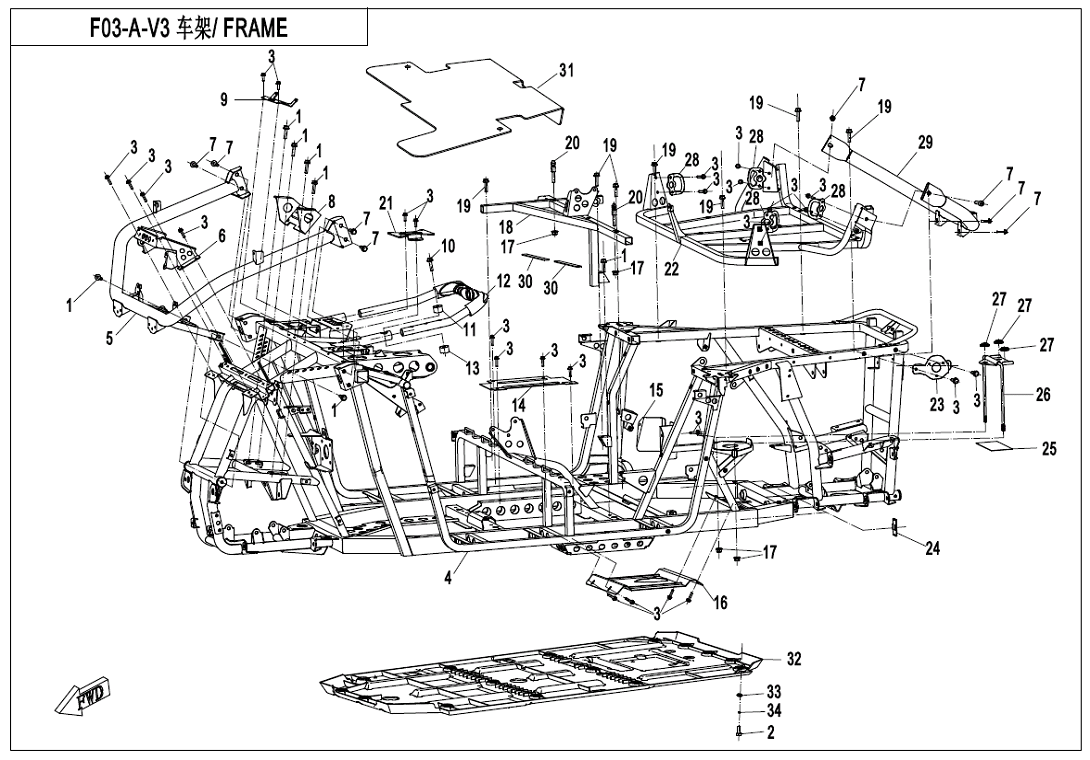 FRAME CF500US-EX-F03-A-V3