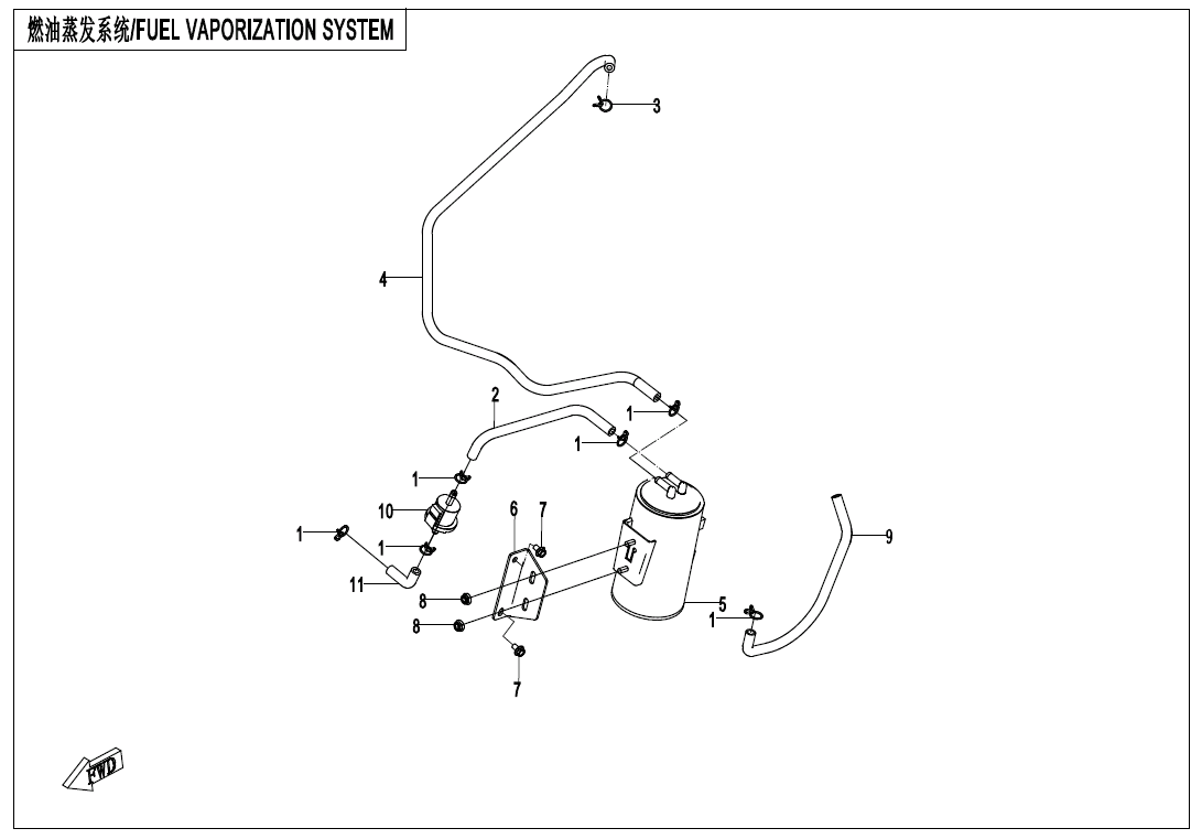 FUEL EVAPORATION SYSTEM