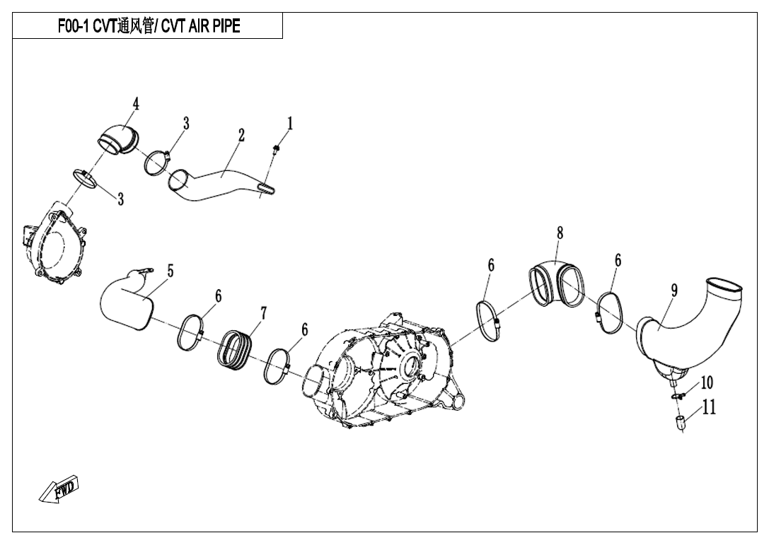 CVT AIR PIPE&SIDE COVER