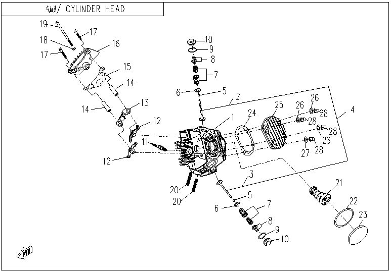 气缸头 1P52YH-2-E02-1