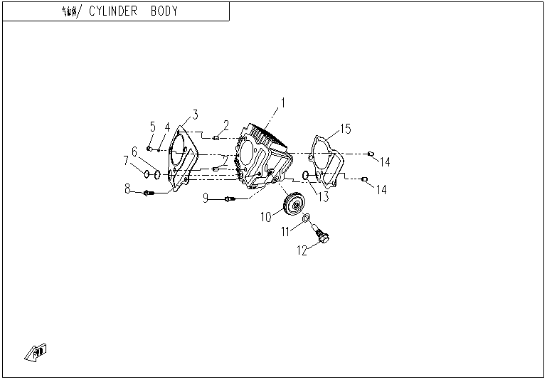气缸体 1P52YH-2-E02-2