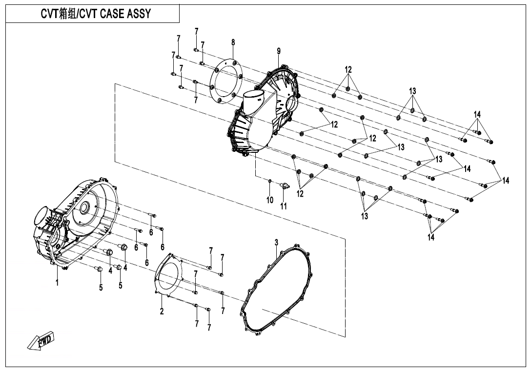 CVT箱组 380Y-3-E01-3
